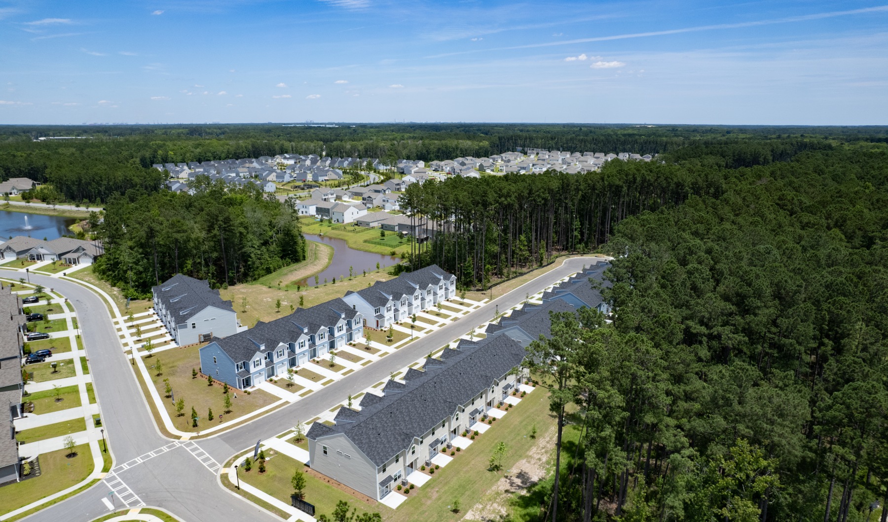 Drone Footage of Townhomes