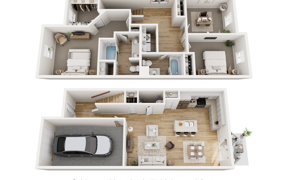 Chandler - 2 bedroom floorplan layout with 2.5 bathrooms and 1479 square feet Chandler - 2 bedroom floorplan layout with 2.5 bathrooms and 1479 square feet
